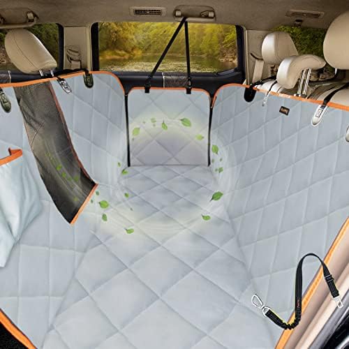 Dog Seat Covers for Trucks 100% Waterproof Car Hammock for Truck Back Seat by iBuddy