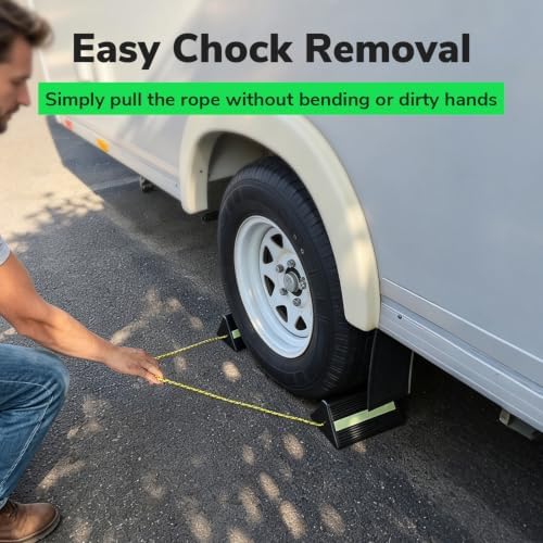 HOXWELL Non-Slip RV Camper Wheel Chocks - Image 5