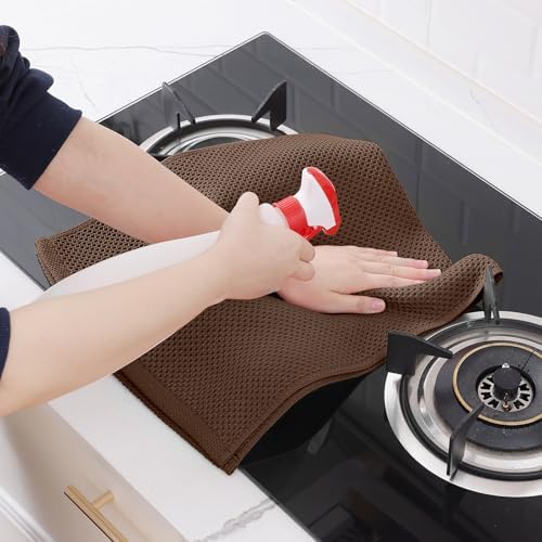 Homaxy 100% Cotton Waffle Weave Kitchen Dish Towels 4-Pack - Image 5