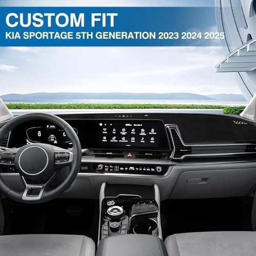 KUST Black Dash Cover for Kia Sportage 2023-2024 2025 Left Hand Driving - Image 3
