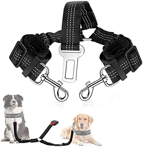 SlowTon Double Dog Seat Belt for Car by SlowTon