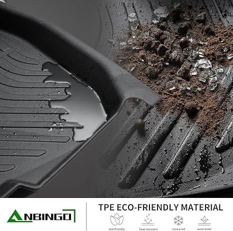 ANBINGO®-Floor Mats & Cargo Liner for Corolla Sedan 2026 2025-2020 (Include Hybrid), (Not Fit Corolla Cross & Hatchback Model) 2026 Corolla Mats TPE All Weather Waterproof Floor Mats for Corolla Black