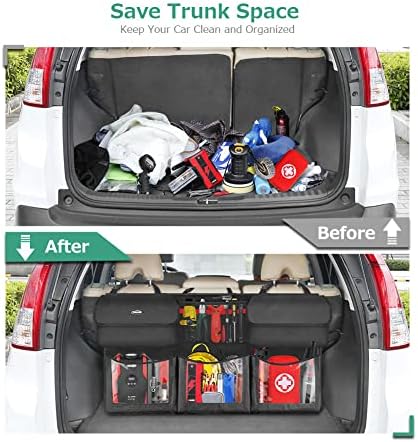 Oasser Trunk Organizer for Car, 6 Storage Compartments 43.3x19in - Image 6