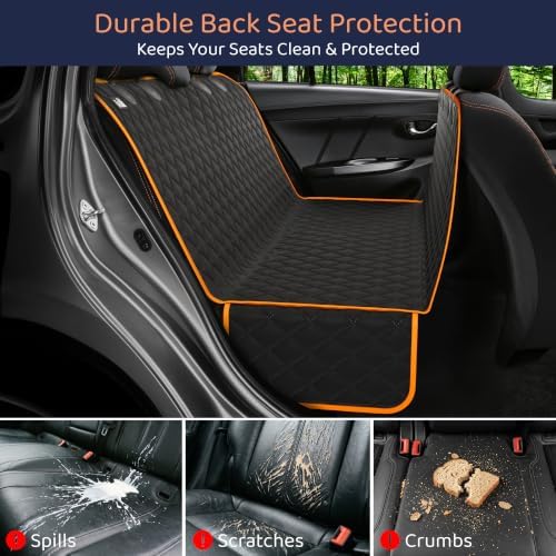 Dog Car Seat Cover for Back Seat, Dog Hammock for Car, Truck & Tesla - Image 2