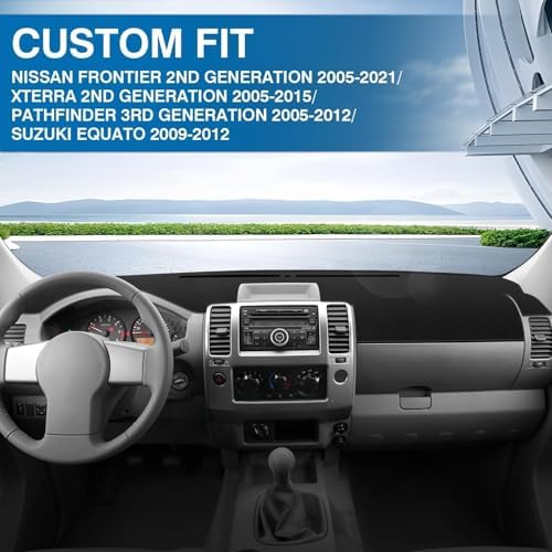 KUST Black Dash Cover for Nissan Frontier 2005-2019 2020 2021/Xterra - Image 3