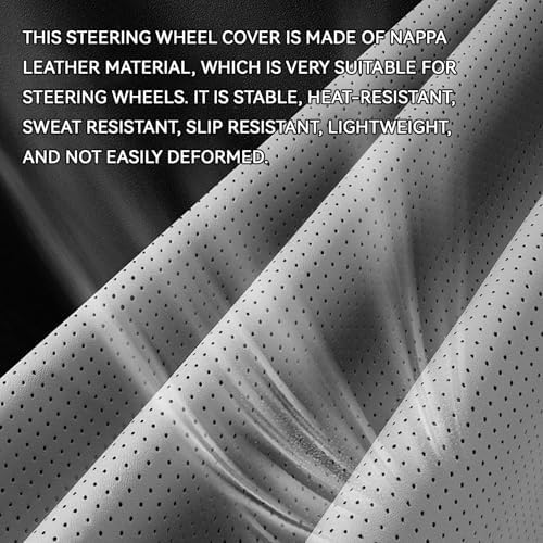2-Piece Steering Wheel Cover, Carbon Fiber Segmented Steering Wheel Protector - Image 5