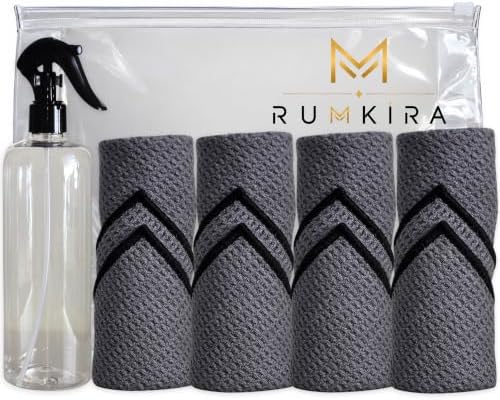 Microfiber Cleaning Cloth Kit–4 Premium 400 GSM Waffle Weave Towels by Unknown
