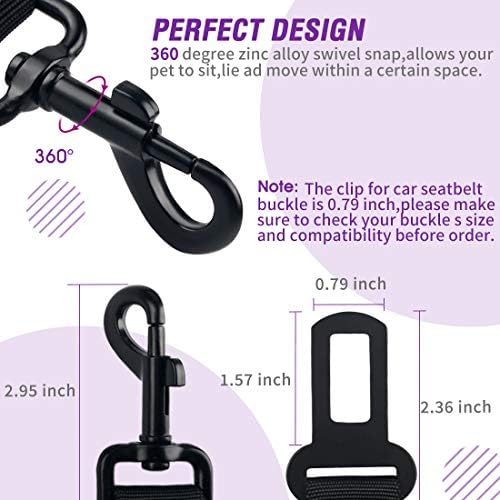 COOYOO Dog Seat Belt, Retractable Dog Car Harness Seat Belt - Image 5