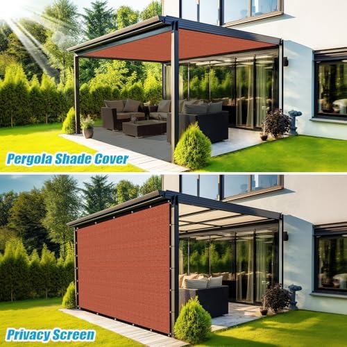 Amagenix 90% Pergola Shade Cover 15' X 24' Sun Shade Cloth - Image 5