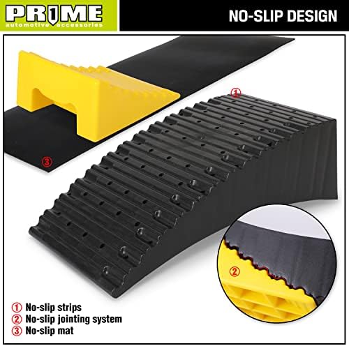PR1ME RV Leveling Blocks, Heavy Duty Camper Leveler Kit, 2 Pack Curved RV - Image 2