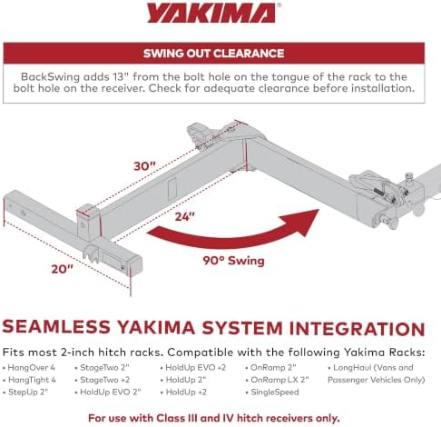 YAKIMA, Swing-Away Bike Rack Adapter, Works - Image 6