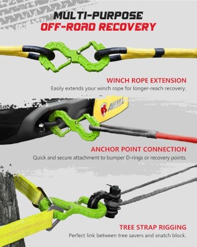 3/8 Tow Hook, Winch Hook for Off-Road Recovery, Towing Shackle 33000 Lbs - Image 3