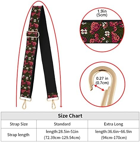 ZOOEASS Wide Shoulder Strap Adjustable Replacement Belt Crossbody Canvas Bag - Image 4