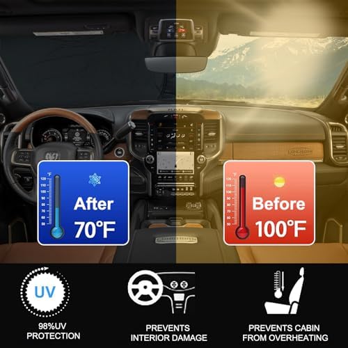 2026 Upgrade Front Windshield Sunshade Fit - Image 2