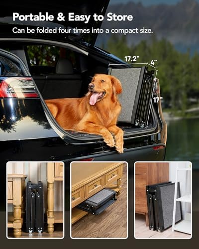 PetThem Dog Ramp for Cars, Lightweight Extra-Wide Foldable - Image 5