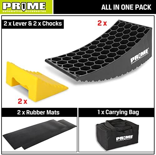 PR1ME RV Leveling Blocks, Heavy Duty Camper Leveler Kit, 2 Pack Curved RV - Image 6