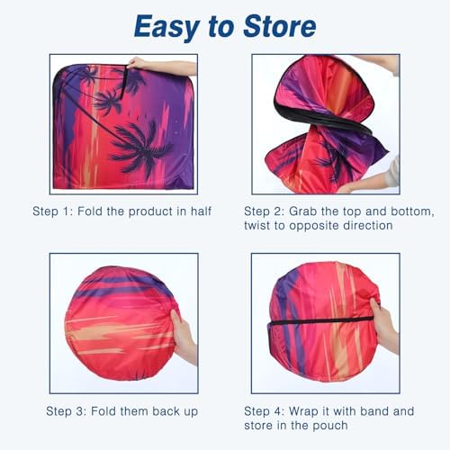 Car Windshield Sun Shade Reflective UV Foldable Front Sunshade - Image 6