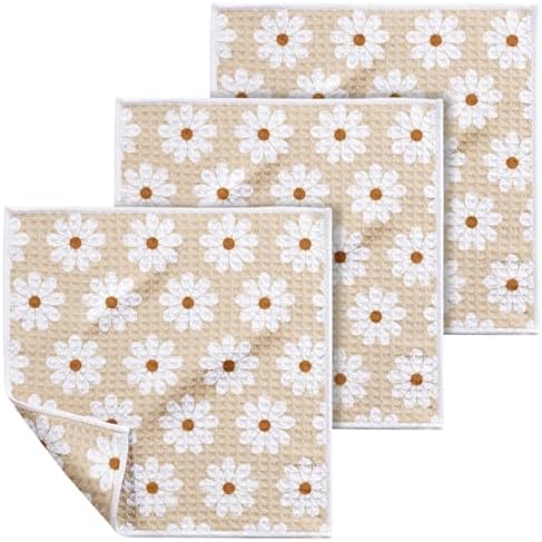 Miss Adola Double-Sided 3 Pack Dish Cloths, Daisy Charm by MissAdola