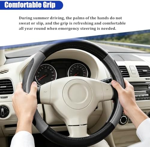 Car Steering Wheel Cover, 14.5-15" - Image 3