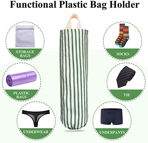 TOGETRUE Plastic Bag Holder, Wall Mount Grocery Bag Holder, Reusable Trash Bag - Image 4