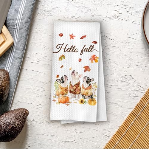 Fall Frenchie Kitchen Towels - Image 4