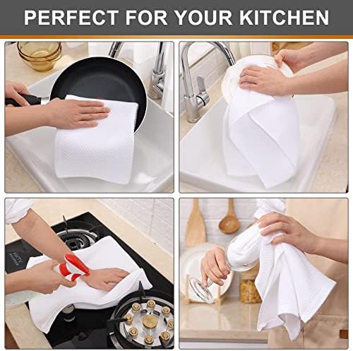 Kitinjoy 100% Cotton Waffle 6-Pack Kitchen Towels - Image 4