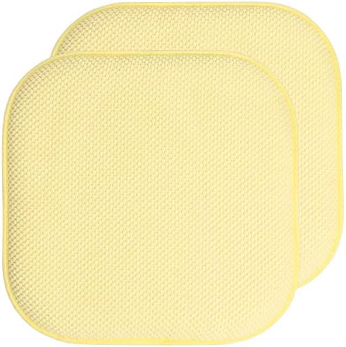 Sweet Home Collection Chair Cushion Memory Foam Pads Honeycomb Pattern Slip Non by SweetHomeCollection