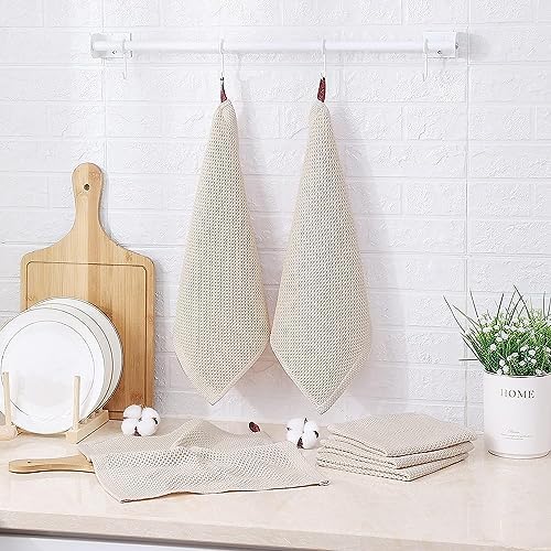 Kitinjoy 100% Cotton Waffle 8-Pack Kitchen Towels - Image 5
