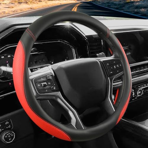 Car Steering Wheel Cover for Chevy Silverado 1500 2500 3500, Chevrolet Steering by CACAWIZ