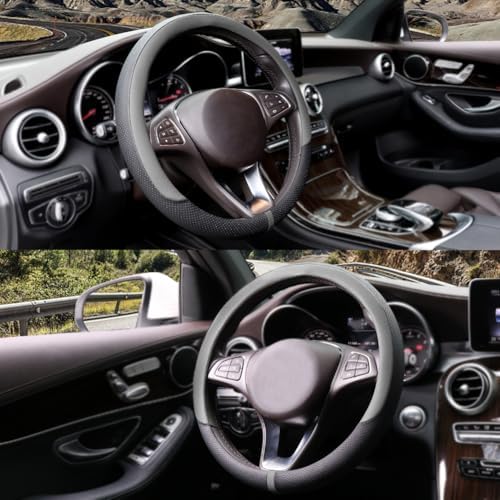COFIT Breathable Car Steering Wheel Cover 15 inch Auto Universal Leather Wrap - Image 2