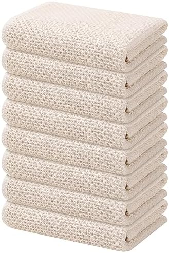 Kitinjoy 100% Cotton Waffle 8-Pack Kitchen Towels by Kitinjoy