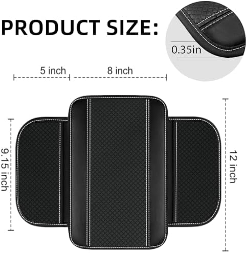 NBTEPEM 10 PCS Leather Car Seat Covers Front Seats Set, 14.5”-15'' Sporty - Image 6