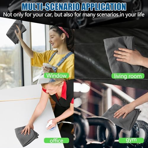 2 Pack Microfiber Car Towels, Car Drying Towel 22Inx32In, Waffle Weave - Image 6