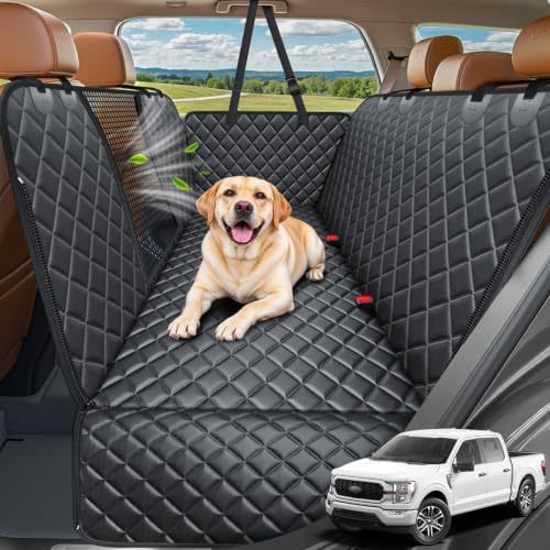 URPOWER 4 in 1 Dog Seat Cover for Full-Size Trucks, Waterproof Hammock by URPOWER