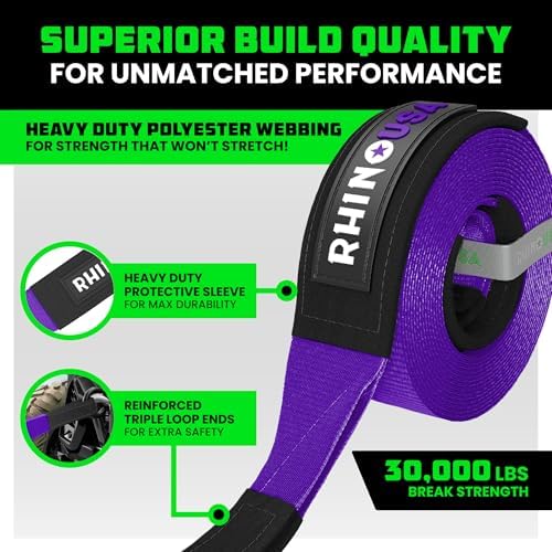 Rhino USA Recovery Tow Strap - Image 2