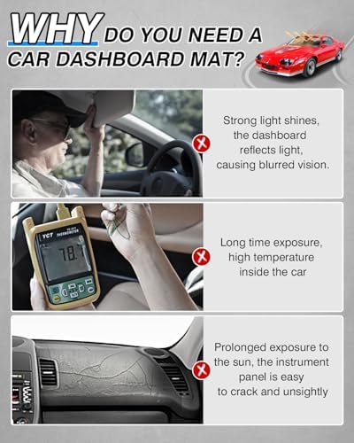 CARTIST Dash Cover for 1982-1992 Chevrolet Camaro Z28 Dashboard Cover Mat - Image 3