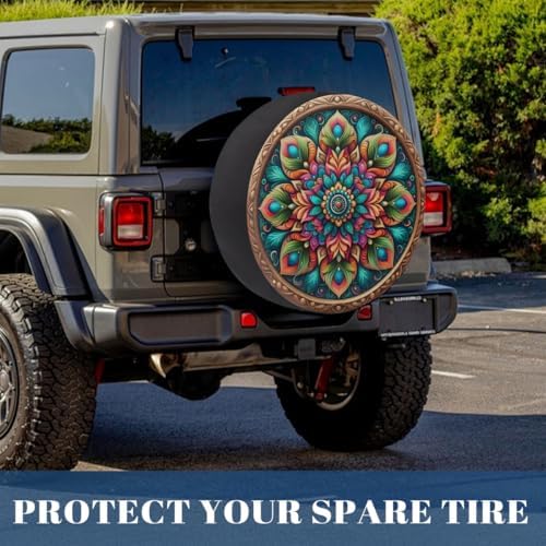 Mandala Spare Tire Cover Waterproof Dust-Proof Spare Wheel Covers - Image 6