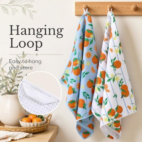 Homaxy Large Waffle Weave Kitchen Towels 2 Pack - Image 5