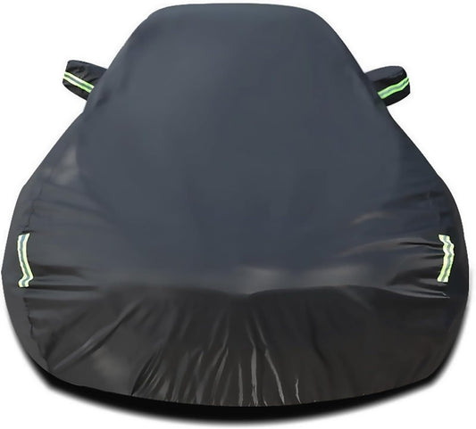 Custom Car Cover Compatible with Chevrolet Corvette 1984-2019 Stingray Z06 Grand Sport Z15 Z25 C7 C6 C5 C4, Waterproof All Weather Covers with Cotton Lining, Rain Snow Sun UV Cover for Outdoor