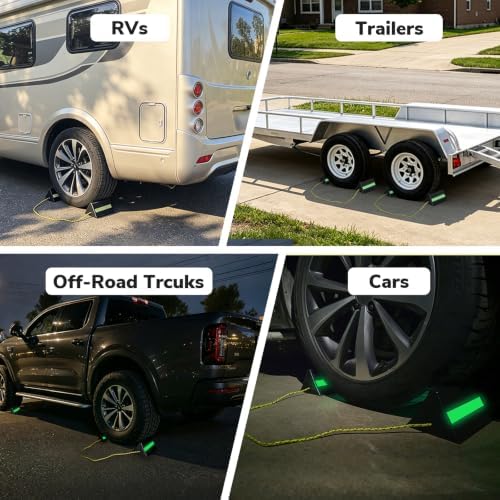 HOXWELL Non-Slip RV Camper Wheel Chocks - Image 4
