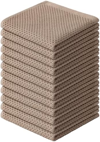 Kitinjoy 100% Cotton Waffle 12-Pack Kitchen Towels by Kitinjoy