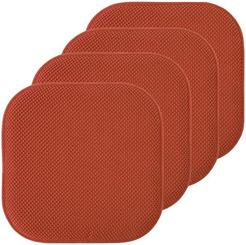 Sweet Home Collection Chair Cushion Memory Foam Pads Honeycomb Pattern Slip Non by SweetHomeCollection