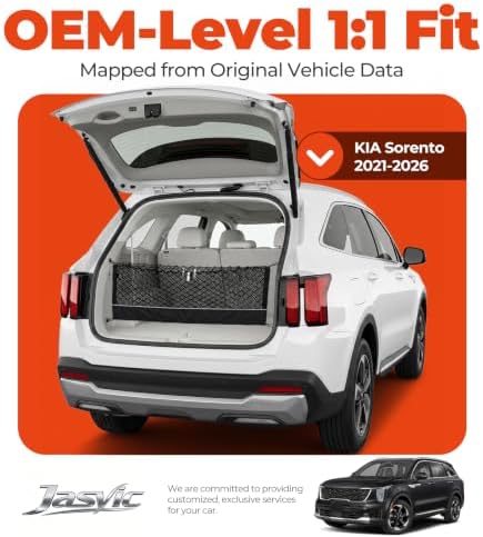 3-Layer Cargo Net for Kia Sorento 2021-2026, Zoned Storage Trunk Net - Image 3