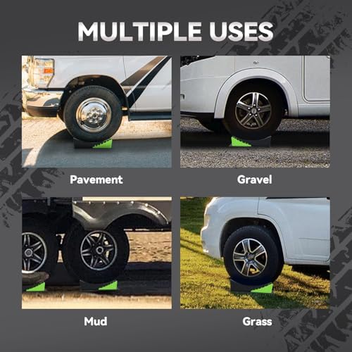 RVMATE Camper Levelers 8-Piece Kit RV Leveling Blocks Camper Wheel Chocks - Image 6