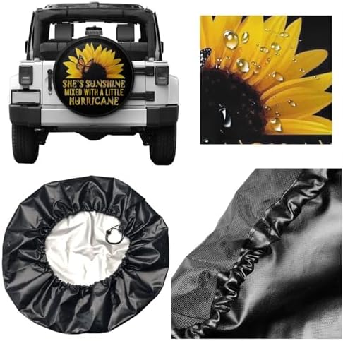 Spare Tire Cover Butterfly and Sunflower She is Sunshine Wheel Protectors - Image 5