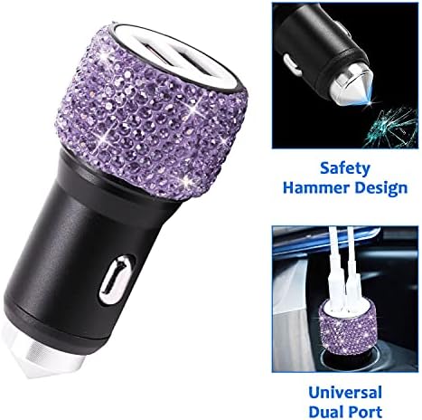ToBeQueen Purple Bling Car Accessories Set - Image 2