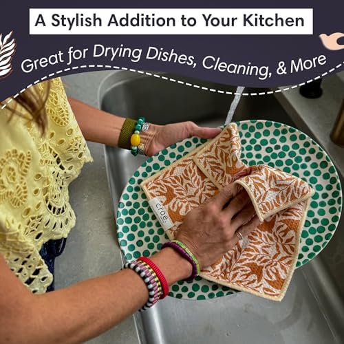 Double-Sided Microfiber Washcloths, Waffle Weave Kitchen Washcloths - Image 3
