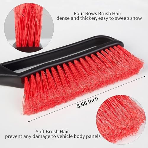 FOVAL 27" Ice Scraper Snow Brush, Wider Ice Scraper Snow Removal Car Brush - Image 4