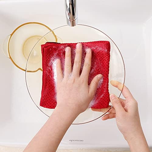 Homaxy 100% Cotton Waffle Weave Kitchen Dish Cloths 6-Pack - Image 4