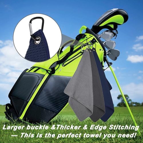 3 Pack 16" X 16" Golf Towels for Golf Bags - Image 2